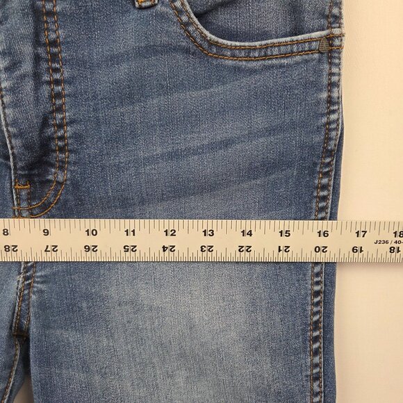 Kut From The Kloth High-Rise Skinny Jeans Frayed Hem Medium Wash Size 6 - Picture 8 of 12